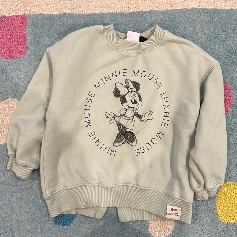 Zara Minnie Mouse Girl Sweatshirt